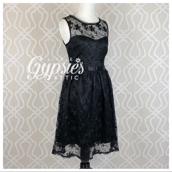 Luna Black Lace Fairy Dress - Picture 5 of 12